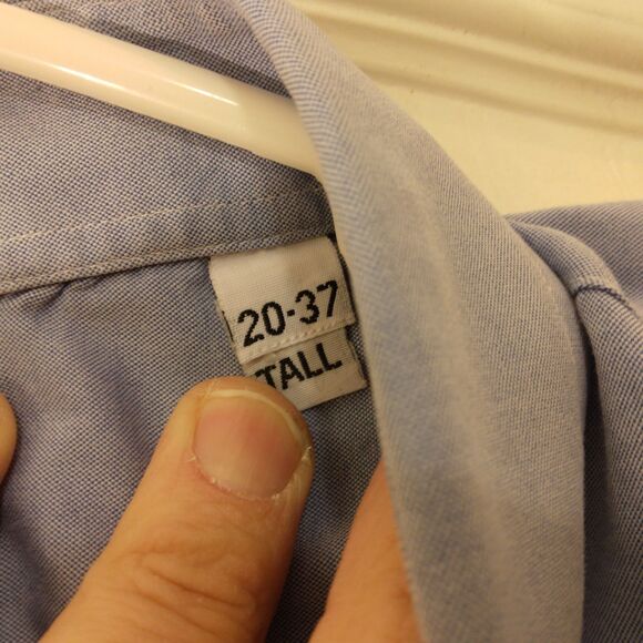 Gitman Bros for Westport dress shirt mens 4XLT 4XL XXXXL TALL big oxford 20-37 - Picture 8 of 9